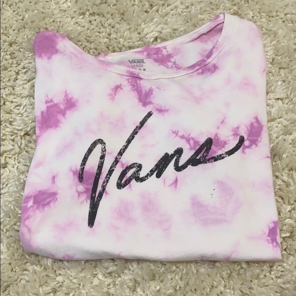 Pink vans tie die shirt - Picture 3 of 4